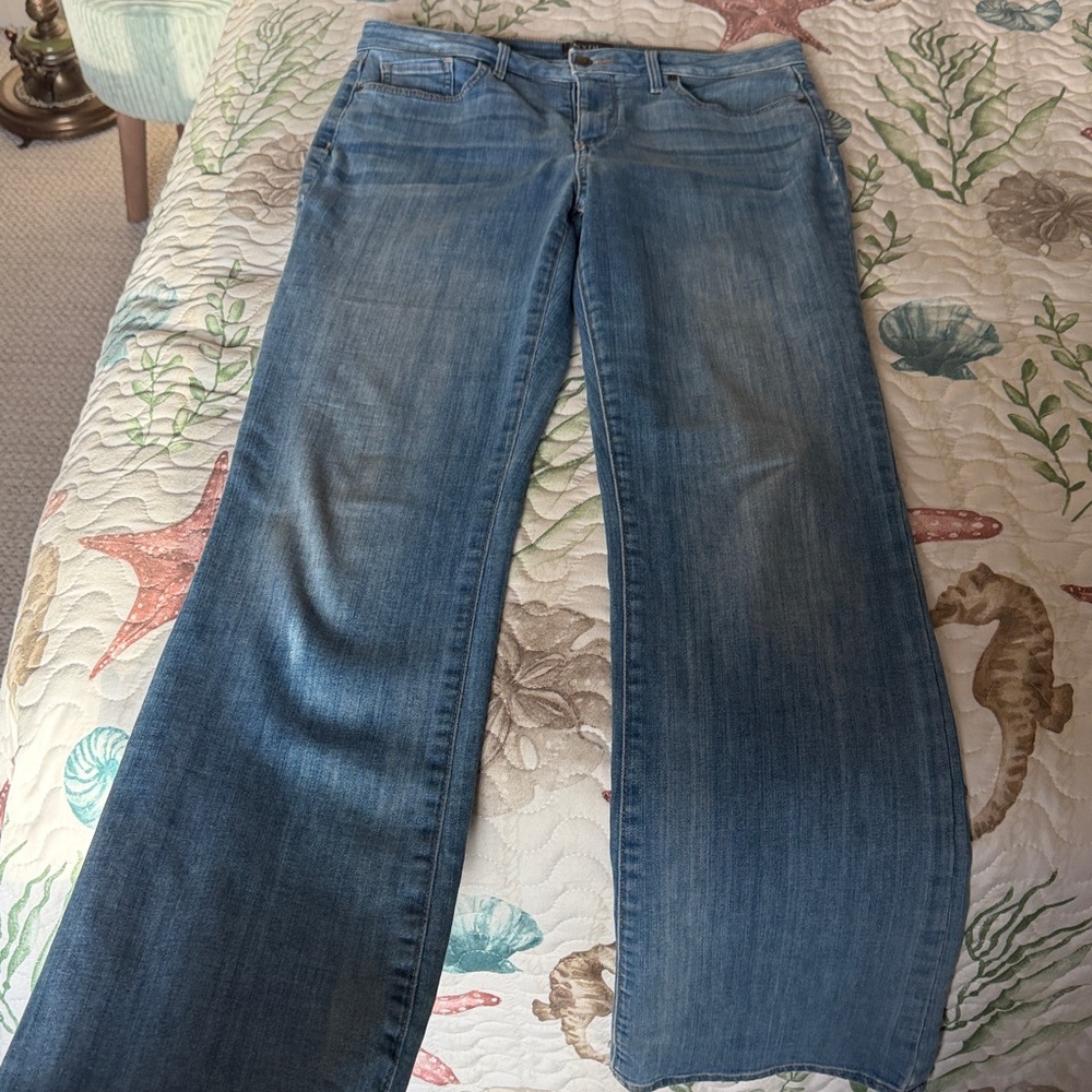 NYDJ Light Blue Straight Leg Jeans. 8